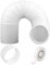 SPARES2GO Hose Pipe PVC Duct Extension Kit Compatible with Delonghi Air Conditioner fits Pinguino AC (6m, 5 Inches / 125mm)