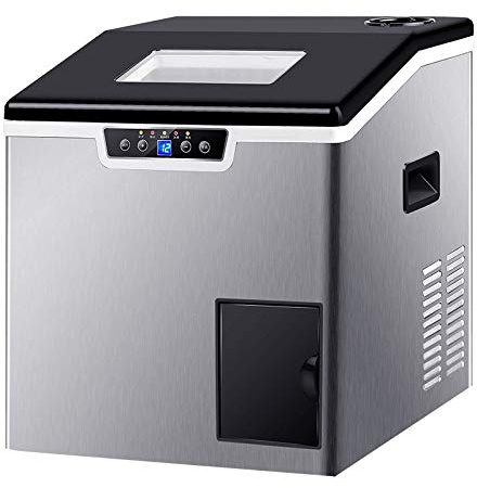Capacidad De Producción De 24 Horas: 40 Kg, Máquina De Hielo Comercial, Hogar, Función Dos En Uno, Fabricación De Hielo, Máquina De Trituración De Hielo 378x398x420 Mm