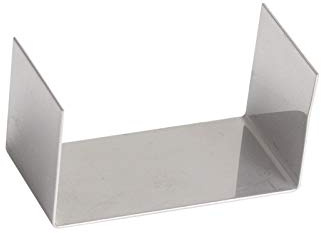 Trobak Rinnenverbinder für Rinne Edelstahl 1 Meter superflach V2A stream