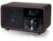 Kathrein DAB+ 1 Mini I DAB Plus Radio mit Akku I Digitalradio DAB+ & UKW mit Bluetooth, Aux 3,5mm I Küchenradio, Badradio I Tragbares Radio als Lautsprecher für Streaming I Retrodesign Holz dunkel