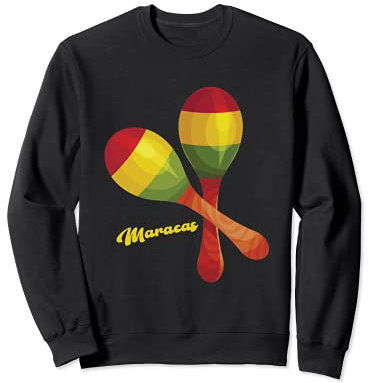 Maracas Percussioni Musica Messicana Rumba Shaker Messico Felpa