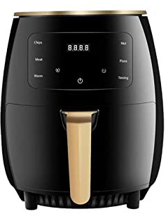 DFZ Air Fryers 4.5L, Air Fryer Oven with Rapid Air Circulation and 60 Min Timer, Smart Control, Cook Using Little or No Oil (Color : Zwart)