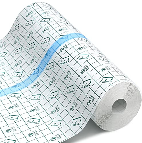 Transparent Dressing Adhesive Bandage Waterproof Bandage Clear Adhesive Bandages Stretch Tape for Tattoos Swimming(10 x 394 Inch)