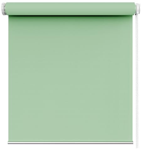 Seitenzug Springrollos 40 x 230 cm Tag-Nacht-Rollo ohne Bohren, Rollo Blickdicht Klemmrollo, Seitenzugrollo Verdunkelung für Fenster, für Alle Fenster ohne Bohren, Zart Grün