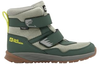 Jack Wolfskin Pojkar Polar Bear-b Texapore Mid Vc K vinterstövlar, Skiffer grön, 30 EU