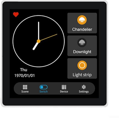 Multifunktionaler Smart Wandschalter, Home Smart Control Panel, für TUYA WIFI 4 Zoll Touchscreen Smart Scene Wandschalter Hub für Zigbee (A)