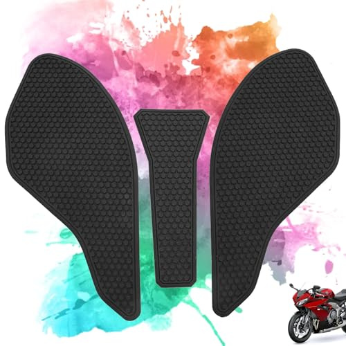 DFFMQSJ Protection de réservoir de Carburant pour Moto Compatible avec Triumph Daytona 675/R Street Triple 765 R/RS, Protections de réservoir d'essence latérales antidérapantes pour Moto
