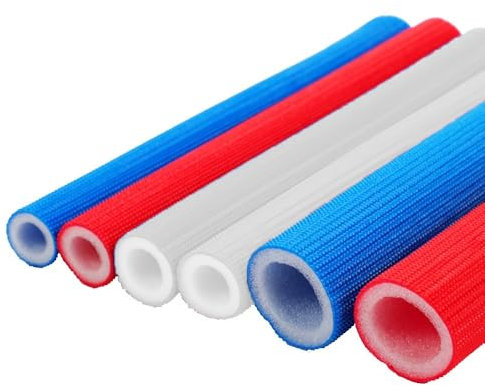 Schlauch Rohrisolierung Schaumstoff Rohr Isolierung Isolierschlauch Isolierrohr Schaumisolierrohr ID 16,20,25,32 mm Rohrdämmung Für Handgriff(Rot,ID 20 mm)