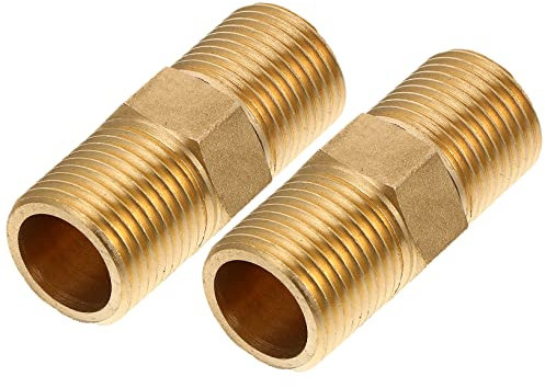 UKCOCO 2pezzi Connettore Rubinetto Maschio Npt Raccordo Resistente Per Giardinaggio e Industriale Adattatore Filettato Bave Facile Installazione