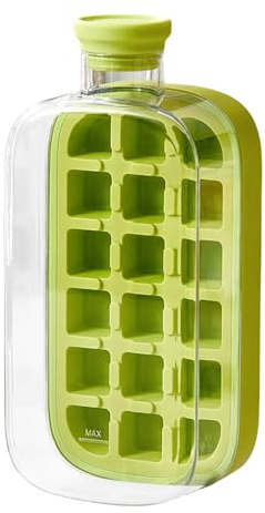 Botella de Agua Molde de Hielo - 800 Ml Multifuncional Moldes para Helados, Herramientas 2 en 1 para Bebidas Frías | Botella de Accesorios de Cocina Herramienta para Hacer Bebidas Heladas Para