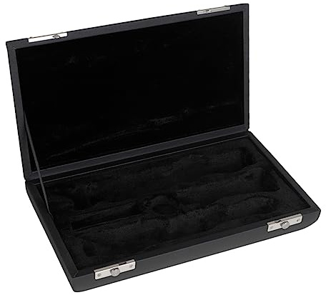 Garneck Oboen Aufbewahrungstasche mit Metallischem Druckverschluss Stoßfestem Pu Material Großem Fassungsvermögen Tragbare Schutztasche für Oboe und Zubehör