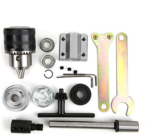 Deloyful Table Drilling Machine Spindle Module Woodworking Cut Accessory B16 Drill Chuck M10 Sleeves for Heibaufhop Projects
