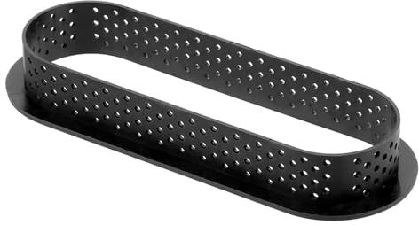 ZFIHAV Cercle A Patisserie Moule à gâteau, Anneau de Tarte, Moule de Cuisson, Dessert, ustensiles de Cuisson, Rond, carré, Cercle perforé, 1 pièce(Oval)