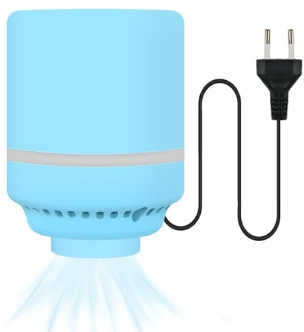vicihoho Bomba de Aire Eléctrica, Bomba Vacio Bolsas Ropa, Portátil 220V 25W 4kPa para Ropa, Edredones, Juguetes - Azul 1 Unidad, Compacta y Ahorra Espacio en el Hogar(Azul, 1 paquete)