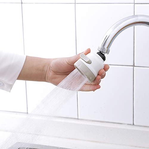 Spacnana Soffione Doccia con Rubinetto da, Regolazione dell'uscita dell'acqua a 3 Livelli, Acciaio Inossidabile ABS di Alta qualità, Ideale per l'uso in Domestica