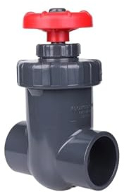 1pc Tor Ventil PVC Flow Control Präzision Regulierung Handrad Schalter(50mm,Dark gray)