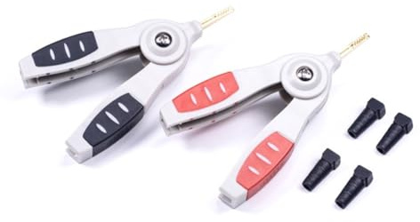 UTTASU Kelvin Clip di prova isolata 5A piatto coccodrillo clip LCR Kelvin rame ottone morsetto cavo batteria metallo test clip