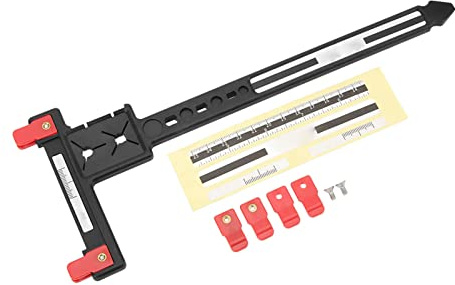 aqxreight Règle en T de Mesure de Flèche en Plastique composé Précis Règle en T de Réglage de l'arc Classique pour Le Tir à l'arc Précision Noire 'attelle Est la de 'Arc la Hauteur en la (Black)