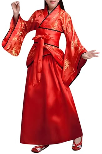 Générique Deguisement Chinoise Fille-Chine Enfants National Style Chinois Scène Théâtre Jouer à L'opéra Cosplay Spectacle Traditionnel Folle Robe Filles Manches Longues
