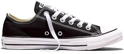 Converse Chuck Taylor All Star Metallic Cuir OX Zapatillas Moda Chicas Negro/Blanco Zapatillas Bajas