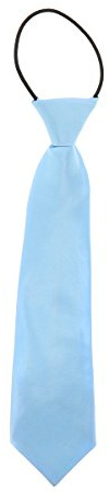 Cravate Garçon Bleu ciel - Cravate Enfant Prénouée Garçon d'Honneur Mariage, Baptême - Collection Père et Fils - Noeud pré-attaché