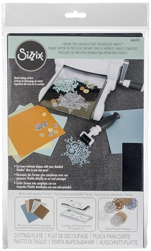 Sizzix Chrome Precision Base Plate for Intricate Thinlits, Multicolor
