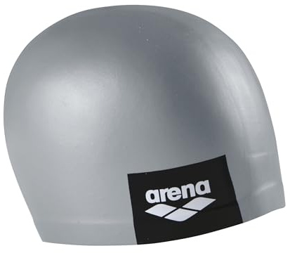 ARENA Cap Moulded Logo Träning Badmössa, Vuxna Unisex, Grå, Din