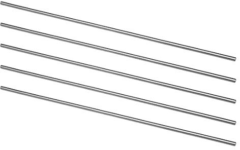sourcing map 5St Rundstange Stahl, 3mm HSS Drehmeißel, für Wellengetriebe Drehmaschinen Bohrmaschine Miniaturachse, Zylinderstift DIY Werkzeug 200mm Lang