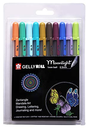 Sakura Gelly Roll Moonlight 10 Opaque Shades Assorted Colours