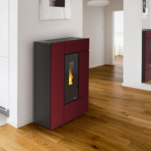 Dal Zotto 1283100 Leyla Elite Pelletofen Stahl Bordeaux/A+