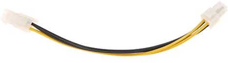 zalati Cable de extensión de CPU de 4 pines ATX Power Supply - 7 pulgadas