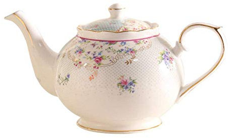 GImLY Tetera pequeña de cerámica, Tetera de cerámica, Juego de té de la Tarde inglés, Tetera de cerámica de Gran Capacidad, Tetera de Porcelana