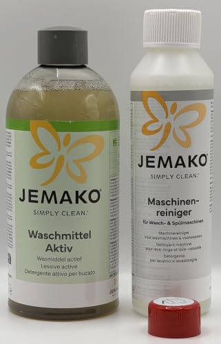Jemako Waschmittel AKTIV 500 ml + Maschinenreiniger 250 ml - SET -