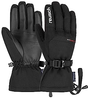Reusch Winterhandschuhe Herren & Damen | warm, wasserdicht & atmungsaktiv | mit Softshell & Handgelenksschlaufe, Skihandschuhe für Alltag, Freizeit & Wintersport, Größe 6,5-11, Outset R-TEX XT