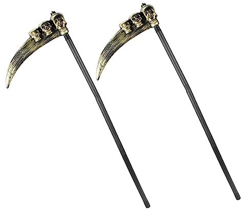 jojofuny 2 Pièces Accessoire Halloween Crâne Plastique Simulation Décoration De Fête Accessoires De Costume Lot de Crânes De Cosplay Décoration De Fête Halloween