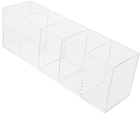 NUOBESTY Acryl Stifthalter Organisierter Halter Für Stifte Bleistifte Und Scheren Transparenter Aufbewahrungskorb Für Schreibtischzubehör Platzsparende Dekoration Für Zuhause Und Büro