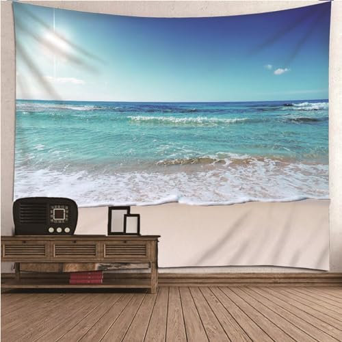 Skcess Wandteppich Groß, Wall Tapestry Braun Weiß Kreise Geometriemuster Polyester Wandteppich 350X256CM