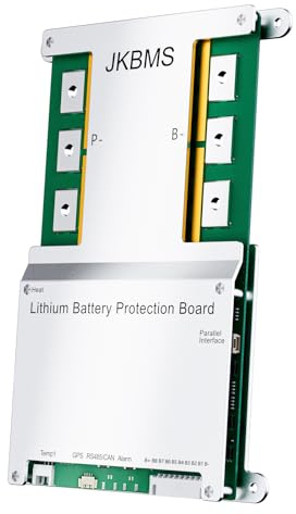JKBMS Smart BMS 4S-8S 12V-24V 300A 2A Aktives Balance-BMS mit eingebautem Bluetooth und RS485 Batterieschutzplatine für Li-Ion,LiFePO4 und LTO Lithium-Akkupacks (JK-B2A8S30P)