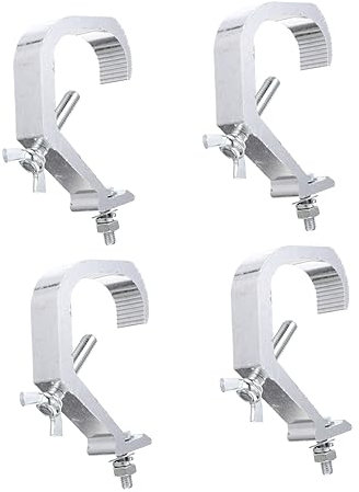 HOLIDYOYO Stage Light C-clamp Aluminum Alloy 25mm Width Heavy Duty Truss Clamp 60kg Load Capacity for Dj Lighting and Moving Head Stage Light 4pcs Set