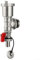 Distributeur de chauffage en laiton G1 DN25 avec purgeur automatique rapide, robinets de vidange de circuit, collecteur résistant aux hautes températures, pour systèmes de chauffage efficaces (rouge)