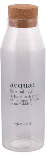 Villa d'Este Home Tivoli 1996 Bottiglia acqua 1,2 l in vetro borosilicato, tappo in sughero, Victionary