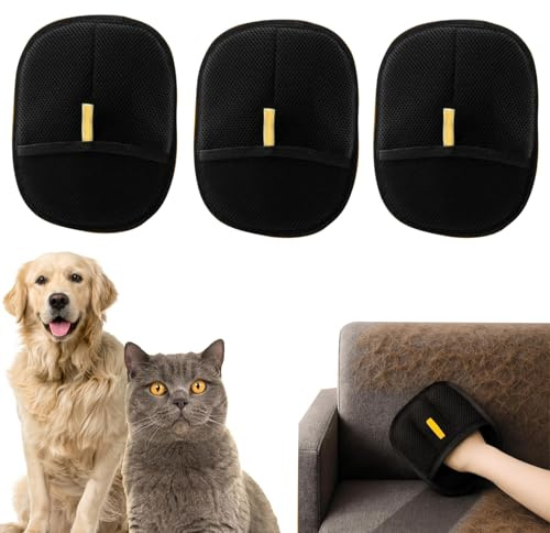 Mayoii 1PCS Gants de toilettage pour Chat - Brosse magnétique pour Chats et Chiens - Gant Antistatique pour enlever Les Poils d'animaux - Respirant et Lavable