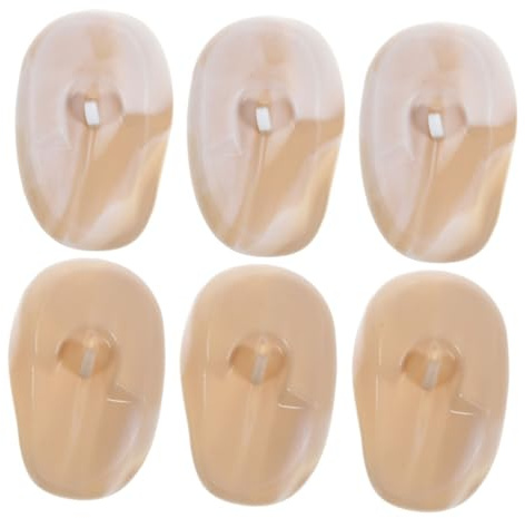 VALICLUD 3pairs Hair Dye Earmuffs Silicone Ear Covers for Hair Dyeing Salon Use Ear Protectors during Shower Coloring