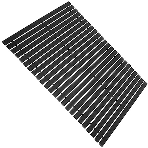 GOOHOCHY Alfombra de Baño de Bambú Natural Antideslizante Tapete para Ducha y Hogar Cojín de Suelo y Absorbente para Baño y Entrada
