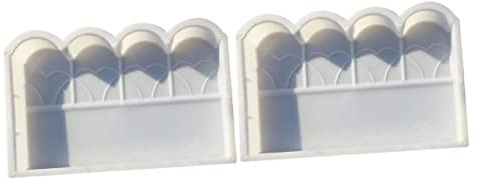 Operitacx 2pcs Cement Brick Make Tool Garden Fence Mold Plastic Mold for Lawn Outdoor Use Concrete Brick for Garden Edge Border