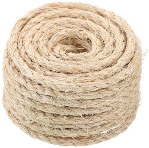 Beaupretty Corda Sisal Naturale Resistente per Tiragraffi Gatti Spago Tagliabile per Riparazione e Fai da Te Albero Tiragraffi per Proteggere Mobili e Creare Graffiatoi Personalizzati