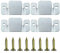 Dreamtop 4pcs Heavy Duty Conector de Sofá Seccional de Metal Universal con Tornillos, Piezas Anclaje para Unir Sofa, Enganche Sofa, Herraje Muebles Cabecero (96 x 40 mm)