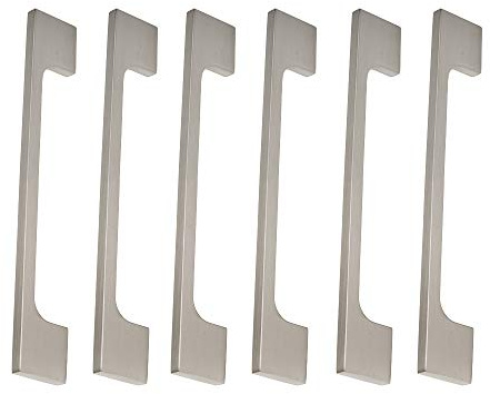 6 Un. TIRADOR Asa 160MM inox mate Mueble COCINA Cajón Armario