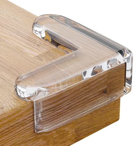 CalMyotis Corner Protector Guards - Furniture Edge Safety Bumpers - Baby Proof Bumper & Cushion to Cover Sharp Furniture & Table Edges - Clear & Transparent - (12 Pack)