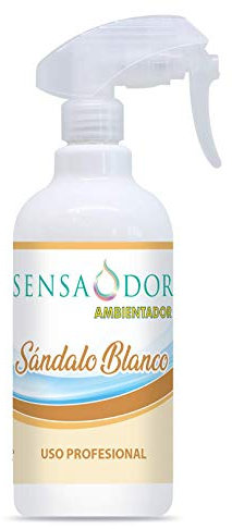 SENSAODOR, Ambientador en Spray 500 ml, Empresas, Negocio, Limpieza, Neutralizador, Quitaolor (Sándalo Blanco, 500)